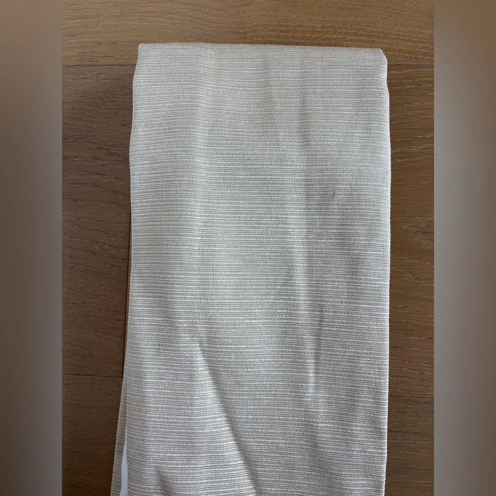 Thomasville Two-Tone Upholstery Fabric Drapes, 98”x18.5”, SET OF 2, LIKE NEW